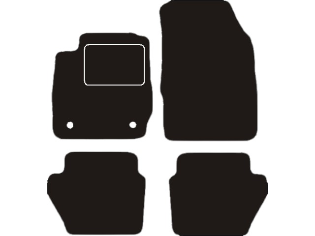 MATTENSET VELOURS (DONKERGRIJS) FORD FIESTA 2011-2013