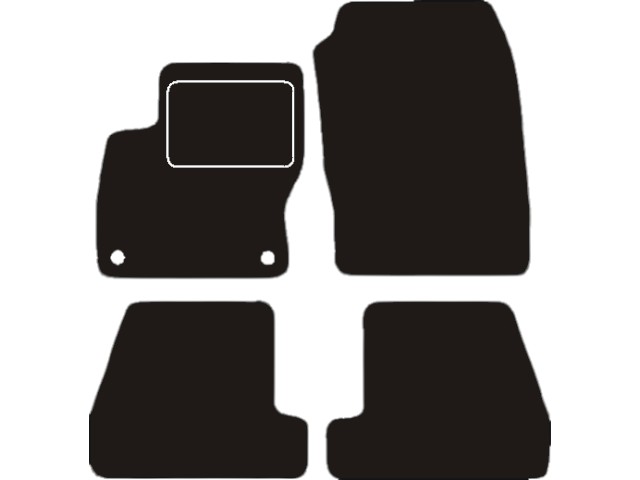 MATTENSET VELOURS (DONKERGRIJS) FORD FOCUS 2011-2015