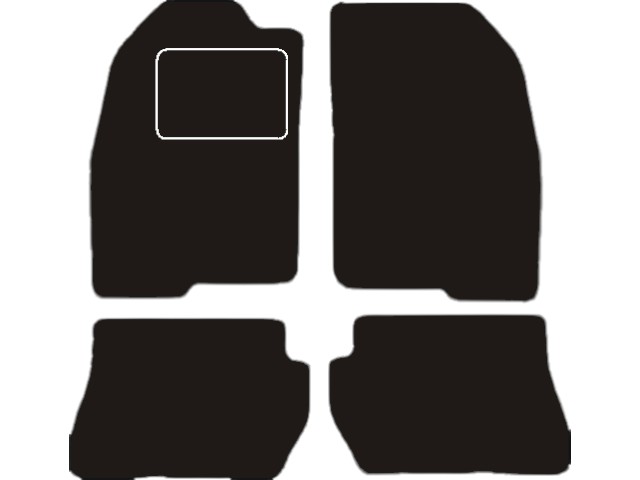 MATTENSET VELOURS (DONKERGRIJS) FORD FUSION 2002-2005