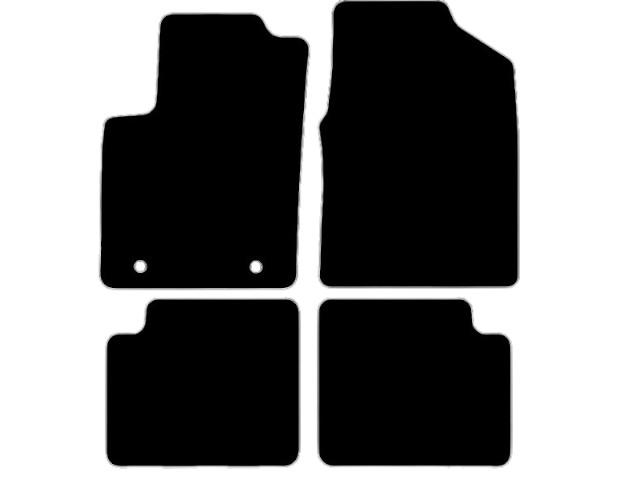 MATTENSET VELOURS (DONKERGRIJS) FORD KA 2013-