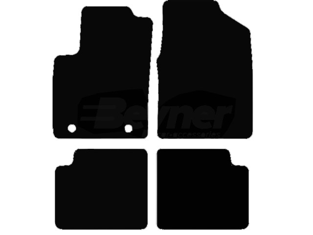 MATTENSET VELOURS (DONKERGRIJS) FORD KA 2008-2012