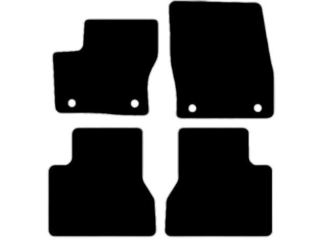 MATTENSET VELOURS (DONKERGRIJS) FORD TOURNEO CONNECT 2014-
