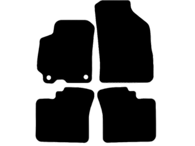 MATTENSET VELOURS (DONKERGRIJS) HYUNDAI ATOS 2005-2008