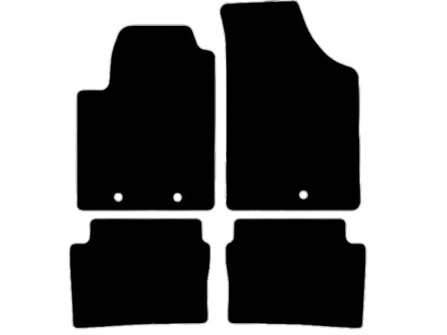 MATTENSET VELOURS (DONKERGRIJS) HYUNDAI I10 2008-2013