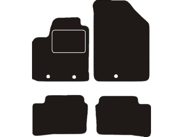 MATTENSET VELOURS (DONKERGRIJS) HYUNDAI I10 2013-