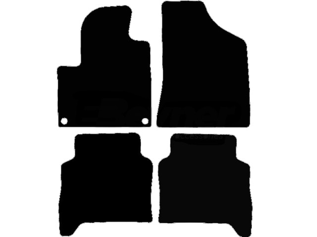MATTENSET VELOURS (DONKERGRIJS) HYUNDAI SANTA FE II 2006-2008