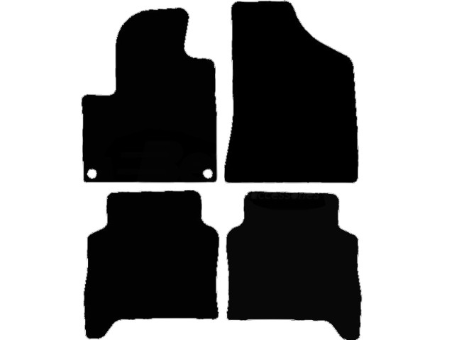 MATTENSET VELOURS (DONKERGRIJS) HYUNDAI SANTA FE II 2010-2012