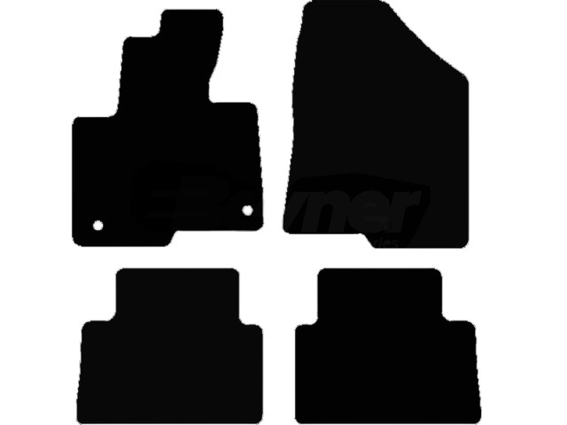 MATTENSET VELOURS (DONKERGRIJS) HYUNDAI SANTA FE II 7-PERS 2012-