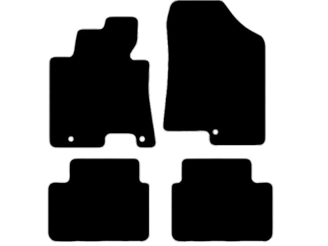 MATTENSET VELOURS (DONKERGRIJS) HYUNDAI I30 2012-17