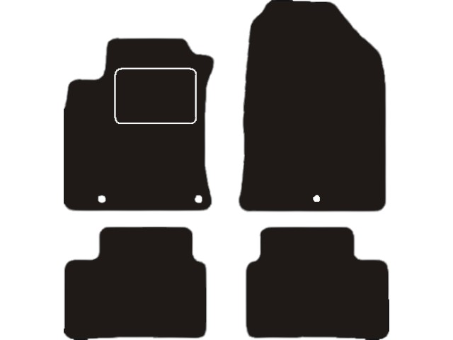 MATTENSET VELOURS (DONKERGRIJS) HYUNDAI I30 2017-