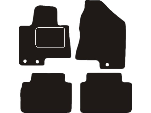MATTENSET VELOURS (DONKERGRIJS) HYUNDAI IX35 2010-