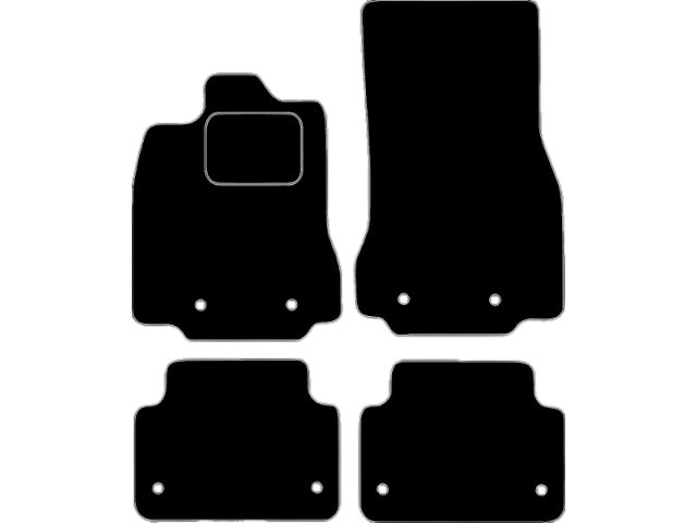 MATTENSET VELOURS (DONKERGRIJS) JAGUAR XF 2015-