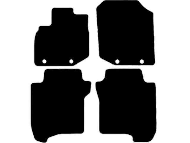 MATTENSET VELOURS (DONKERGRIJS) HONDA JAZZ III 2009-2015