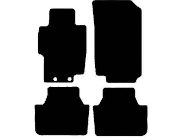 MATTENSET VELOURS (DONKERGRIJS) HONDA ACCORD 2002-2006