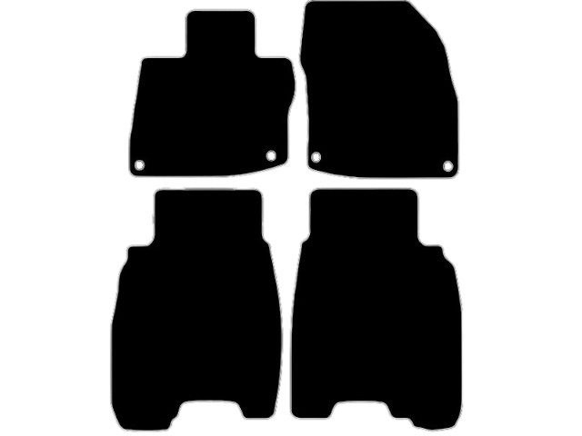 MATTENSET VELOURS (DONKERGRIJS) HONDA CIVIC 5D 2006-2012