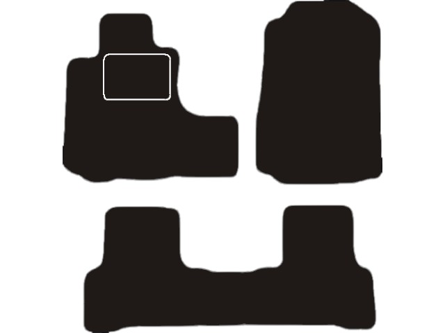 MATTENSET VELOURS (DONKERGRIJS) HONDA CR-V 2007-2013
