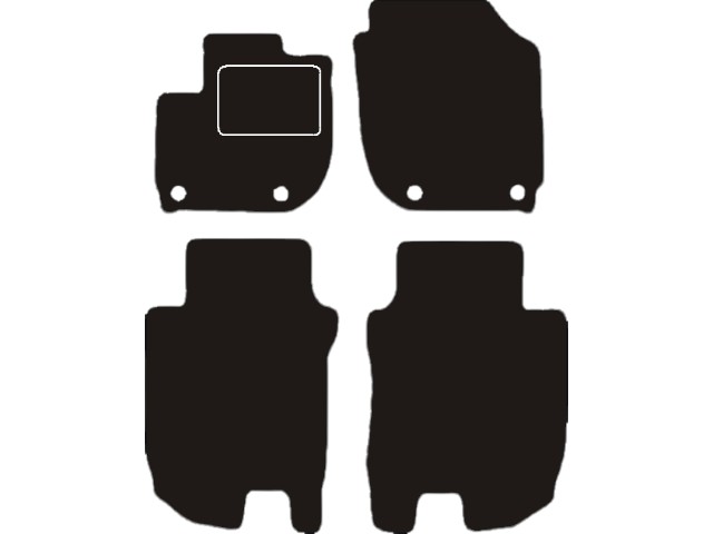 MATTENSET VELOURS (DONKERGRIJS) HONDA HRV 2015-