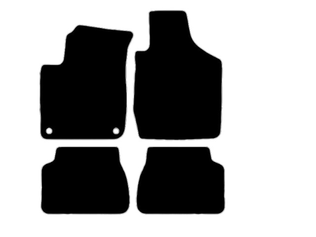 MATTENSET VELOURS (DONKERGRIJS) KIA RIO II 2000-2006