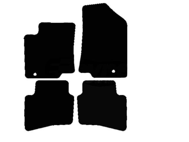 MATTENSET VELOURS (DONKERGRIJS) KIA RIO IV 2012-2016
