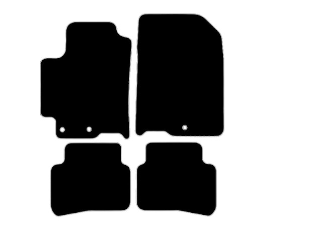 MATTENSET VELOURS (DONKERGRIJS) KIA RIO 2017-