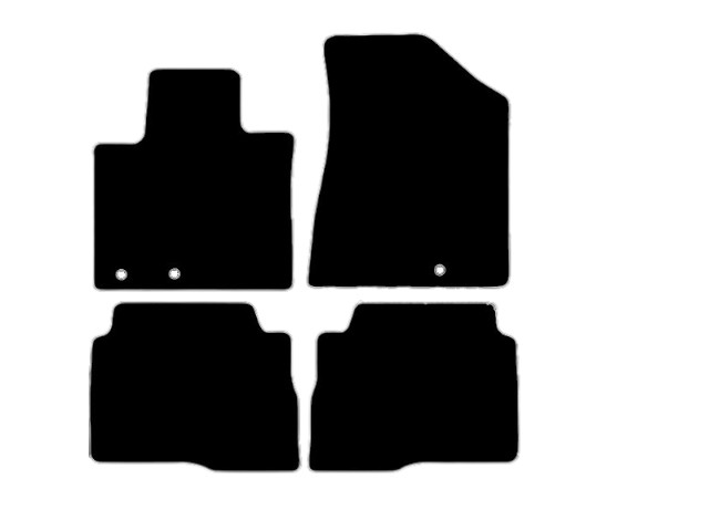MATTENSET VELOURS (DONKERGRIJS) KIA SORENTO III 2009-2013 5-PERS