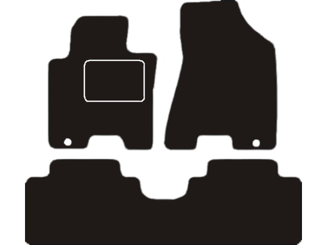 MATTENSET VELOURS (DONKERGRIJS) KIA SPORTAGE II 2004-2010