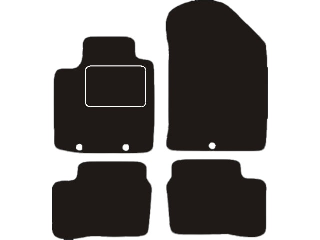 MATTENSET VELOURS (DONKERGRIJS) KIA PICANTO 2011-2015
