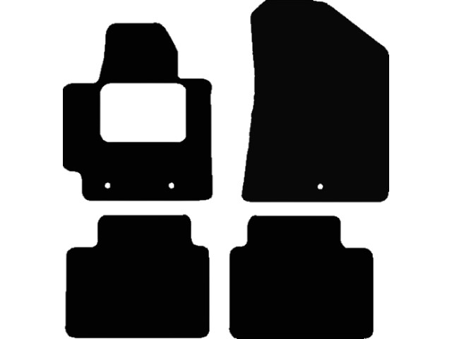 MATTENSET VELOURS (DONKERGRIJS) KIA SOUL 2014-