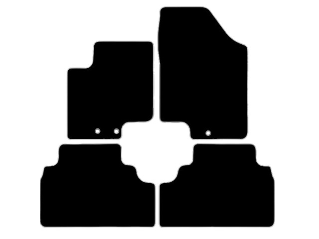 MATTENSET VELOURS (DONKERGRIJS) KIA VENGA 2010-