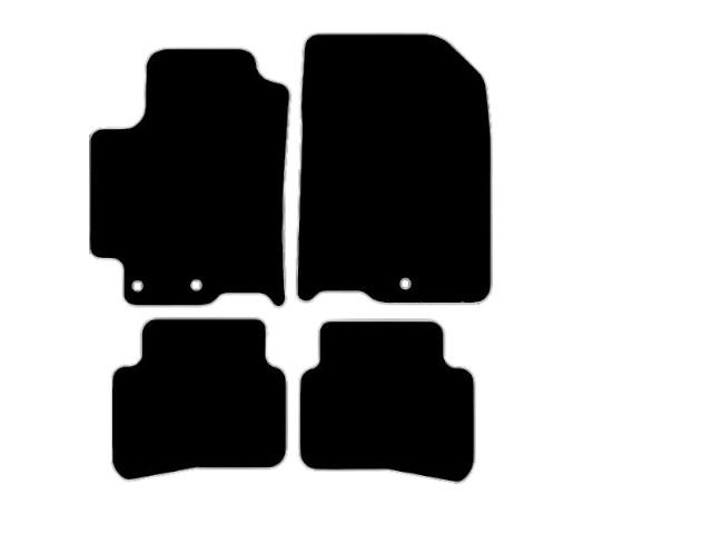 MATTENSET VELOURS (DONKERGRIJS) KIA STONIC 2017-