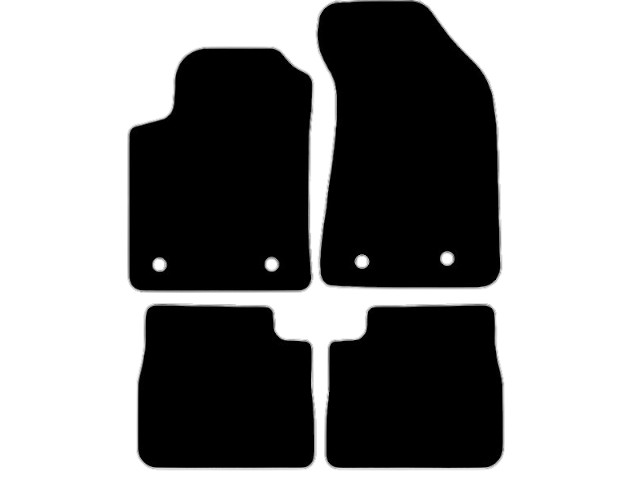 MATTENSET VELOURS (DONKERGRIJS) LANCIA DELTA 2008-