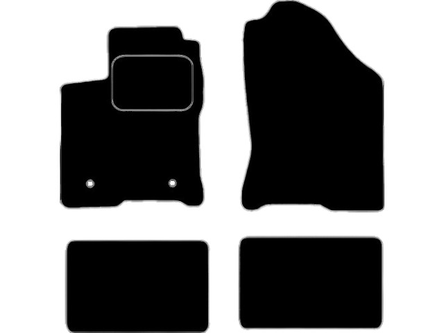 MATTENSET VELOURS (DONKERGRIJS) LADA VESTA 2015-