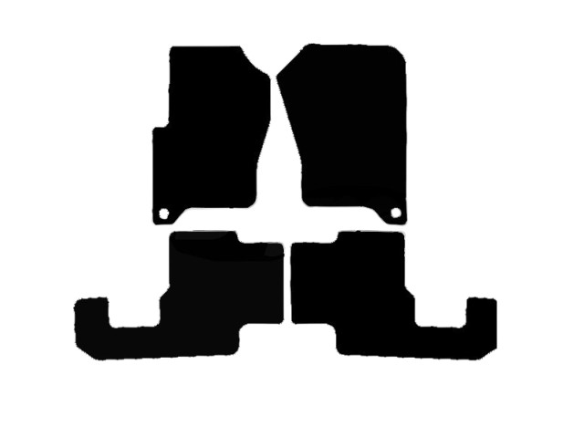 MATTENSET VELOURS (DONKERGRIJS) LANDROVER DISCOVERY 2004-2009
