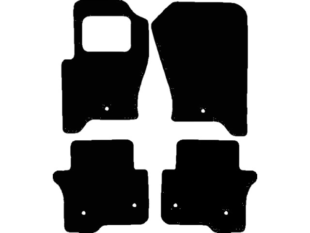 MATTENSET VELOURS (DONKERGRIJS) LANDROVER DISCOVERY 2009-
