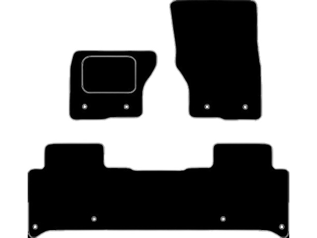 MATTENSET VELOURS (DONKERGRIJS) LANDROVER DISCOVERY 2016-