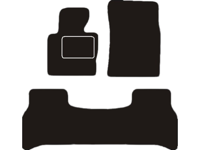 MATTENSET VELOURS (DONKERGRIJS) LANDROVER RANGEROVER 2002-