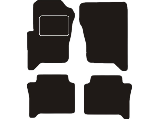 MATTENSET VELOURS (DONKERGRIJS) LANDROVER RANGE ROVER 2005-2013 SPORT