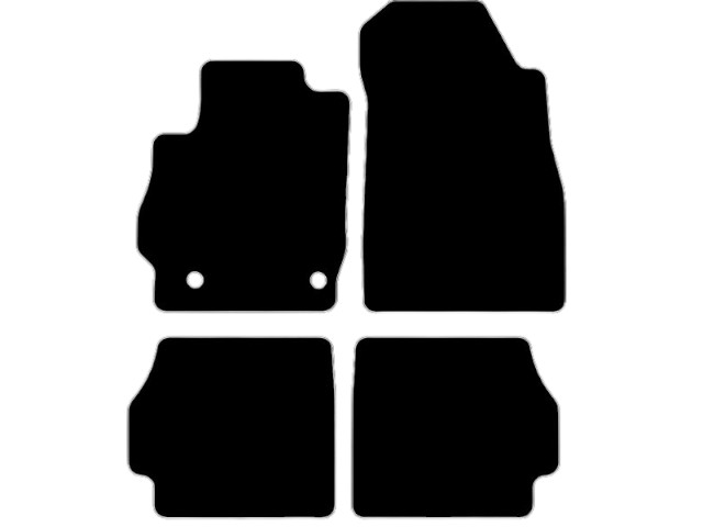 MATTENSET VELOURS (DONKERGRIJS) MAZDA 2 2007-2015