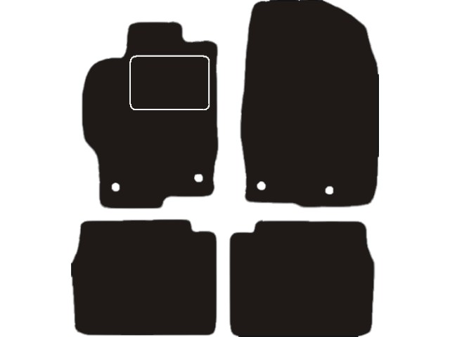 MATTENSET VELOURS (DONKERGRIJS) MAZDA 6 2008-2013
