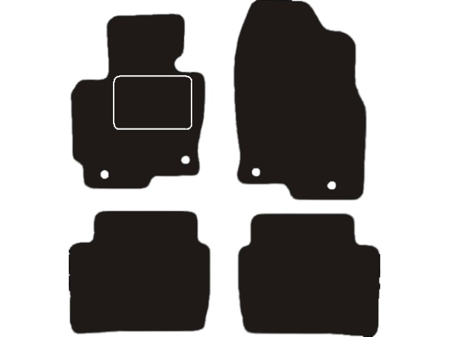 MATTENSET VELOURS (DONKERGRIJS) MAZDA CX5 2012-