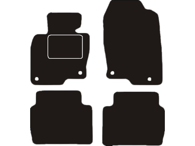 MATTENSET VELOURS (DONKERGRIJS) MAZDA CX5 2017-