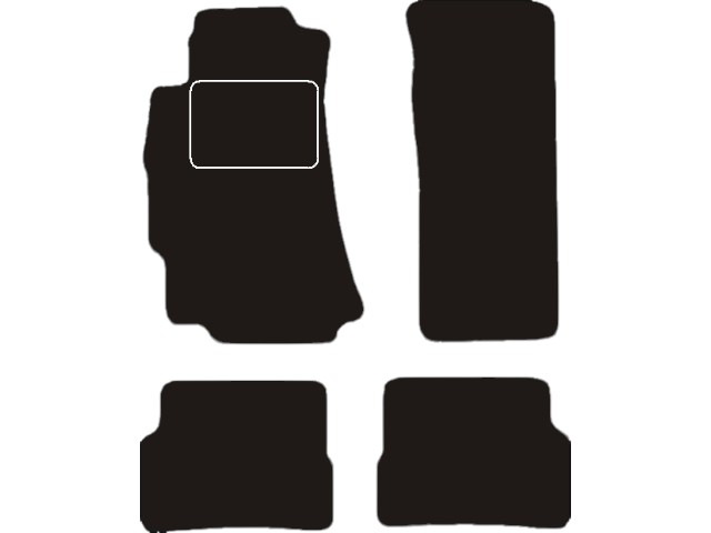 MATTENSET VELOURS (DONKERGRIJS) MAZDA RX8 2003-2008