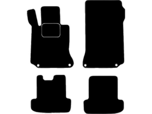 MATTENSET VELOURS (DONKERGRIJS) MERCEDES E C207 2009-