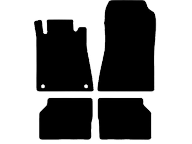 MATTENSET VELOURS (DONKERGRIJS) MERCEDES W140 S/SE 1985-1998