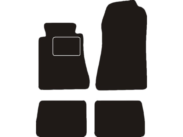 MATTENSET VELOURS (DONKERGRIJS) MERCEDES W201 1984-1992