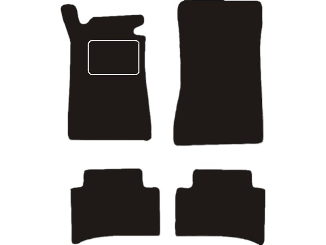 MATTENSET VELOURS (DONKERGRIJS) MERCEDES W202 C 1992-2001