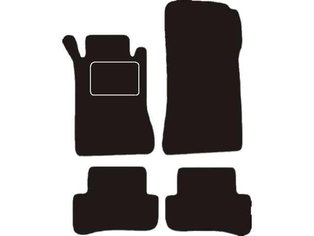 MATTENSET VELOURS (DONKERGRIJS) MERCEDES W203 C 2001-2007