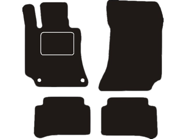 MATTENSET VELOURS (DONKERGRIJS) MERCEDES E W212 2009-