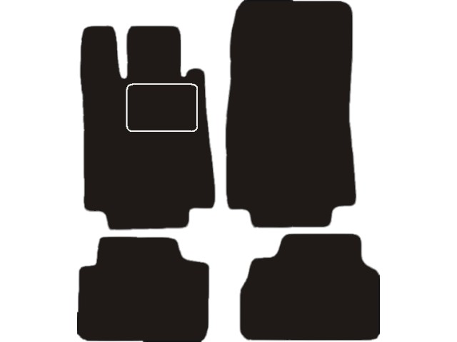MATTENSET VELOURS (DONKERGRIJS) MERCEDES S W220 1999-2005