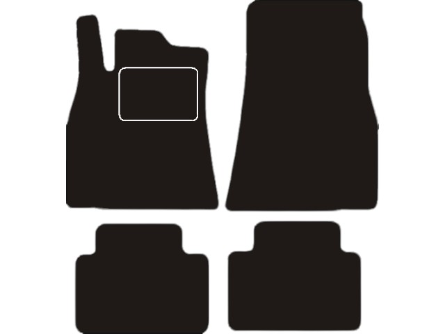 MATTENSET VELOURS (DONKERGRIJS) MERCEDES A W169 2004-